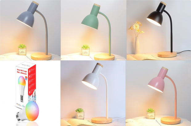 Nordic Creative Table Lamp Led Eye Protection Desk Modern Bedside Table Lamp
