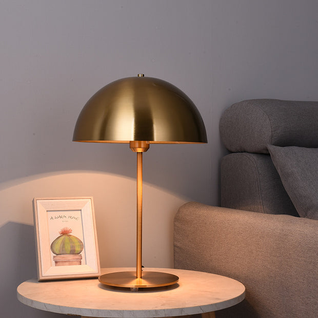 Mushroom Table Lamp Hat Bedroom Bedside Creative Iron LED Table Lamp