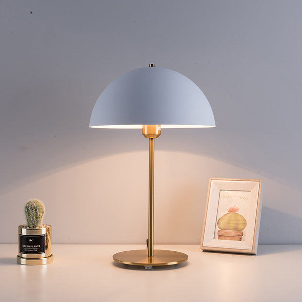 Mushroom Table Lamp Hat Bedroom Bedside Creative Iron LED Table Lamp