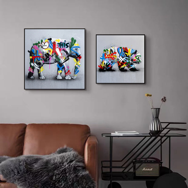 HD Painting Core Inkjet Decorative Painting Custom Five-piece