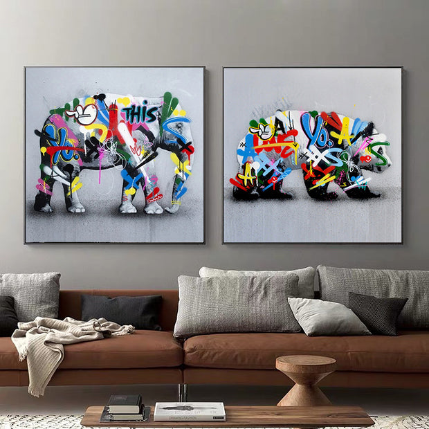 HD Painting Core Inkjet Decorative Painting Custom Five-piece